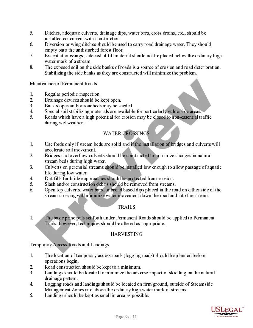 Preview Texas Timber Sale Contract