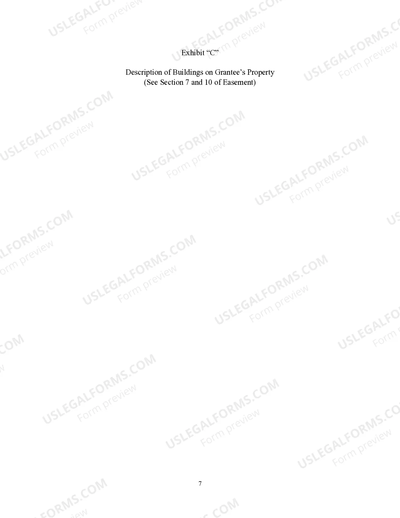 Preview Construction and Maintenance Easement