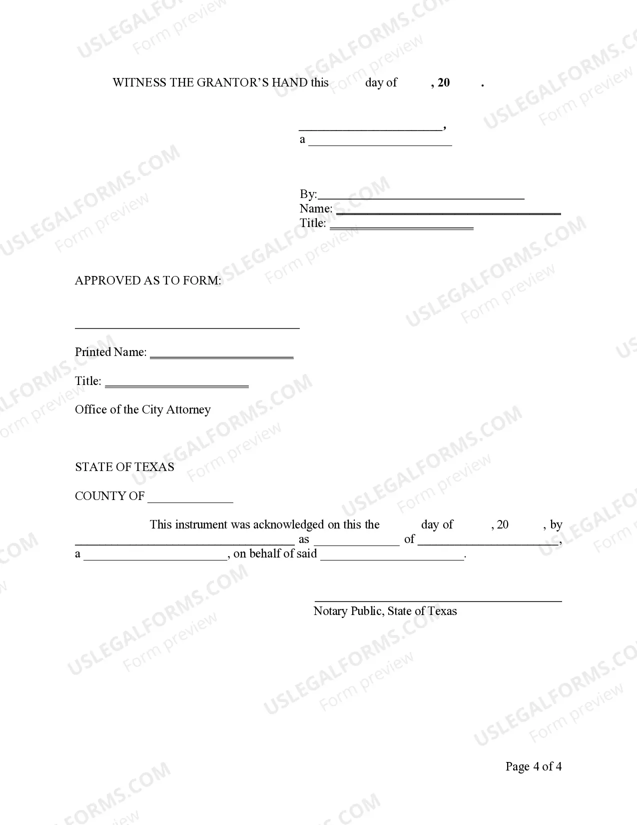 Preview Fire Lane and Mutual Access Easement