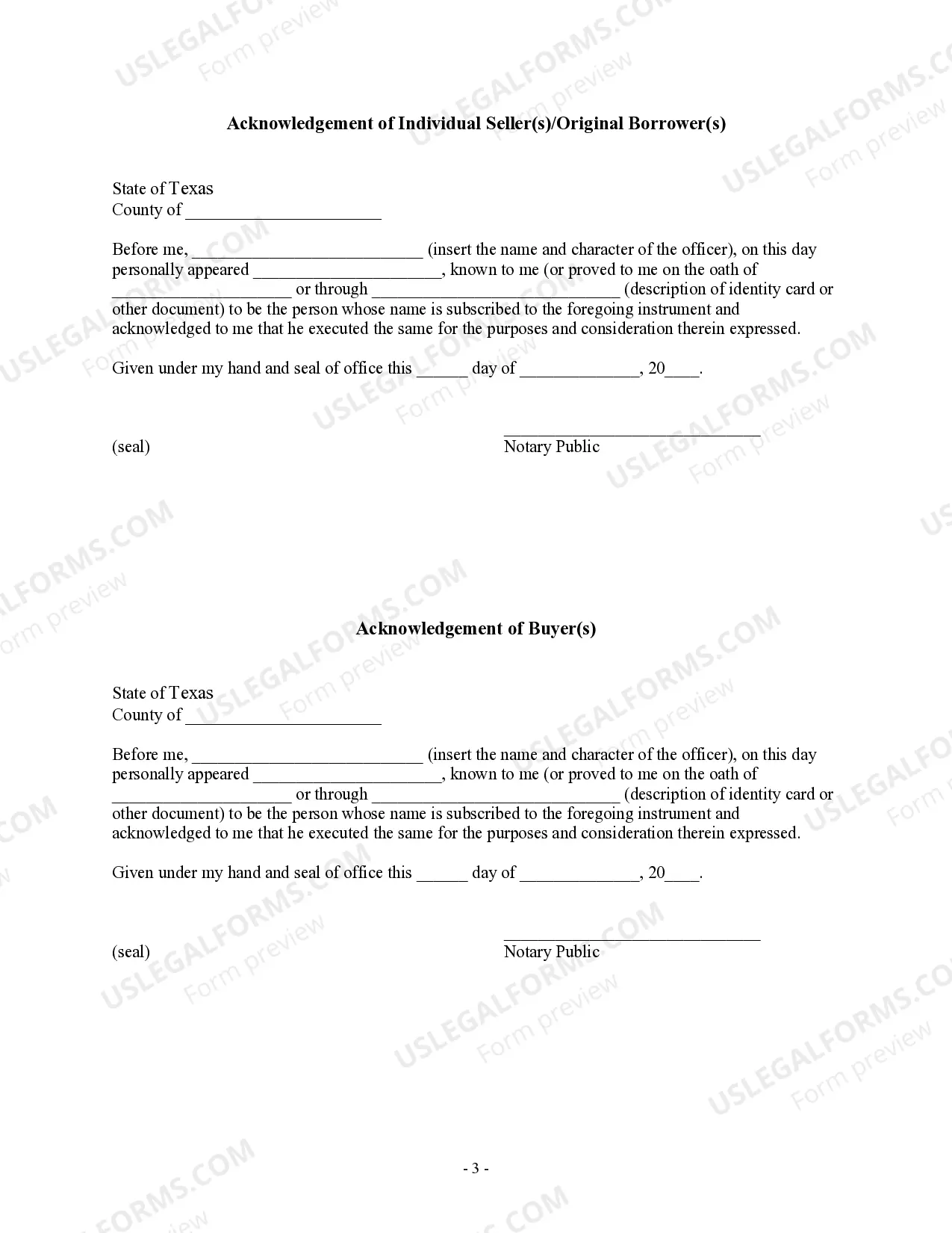 Preview Assumption Agreement of Deed of Trust and Release of Original Mortgagors