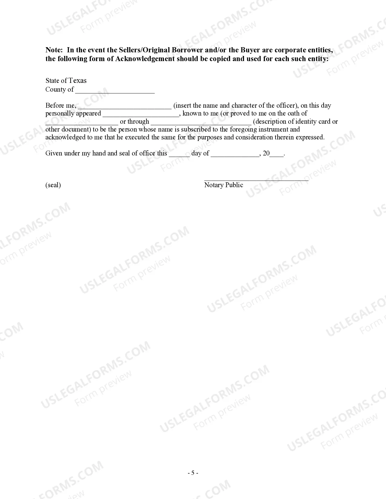 Preview Assumption Agreement of Deed of Trust and Release of Original Mortgagors