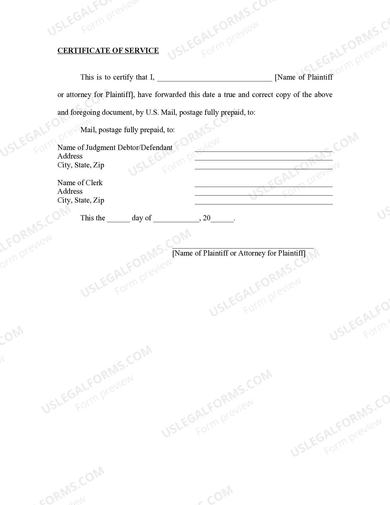 Preview Texas Foreign Judgment Enrollment