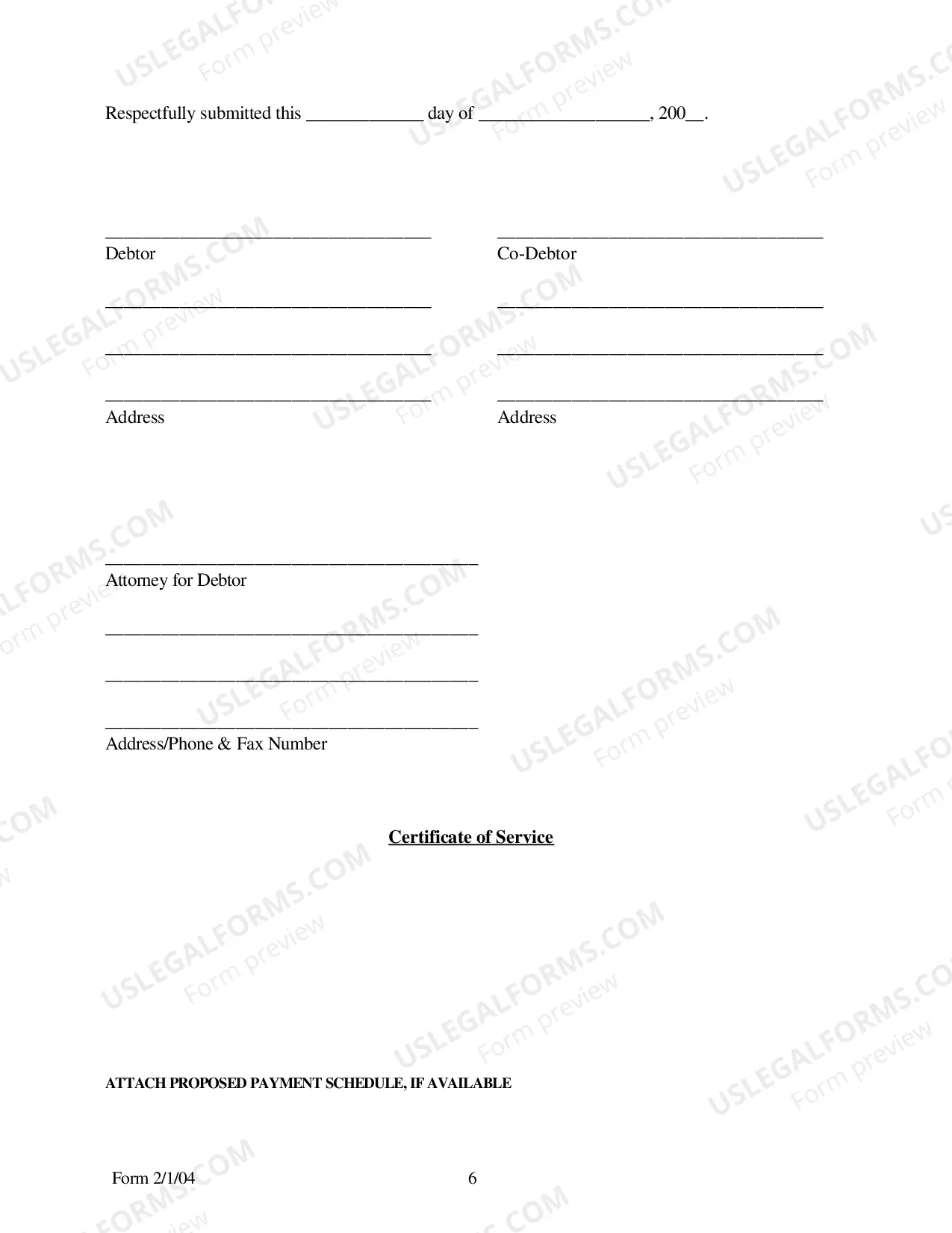 Preview Debtor(s) Chapter 13 Plan (El Paso and Waco)