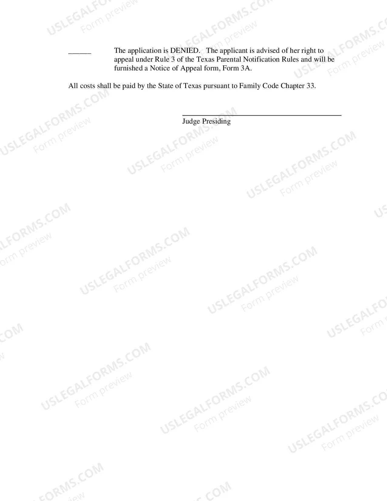 Preview Parental Notification Forms
