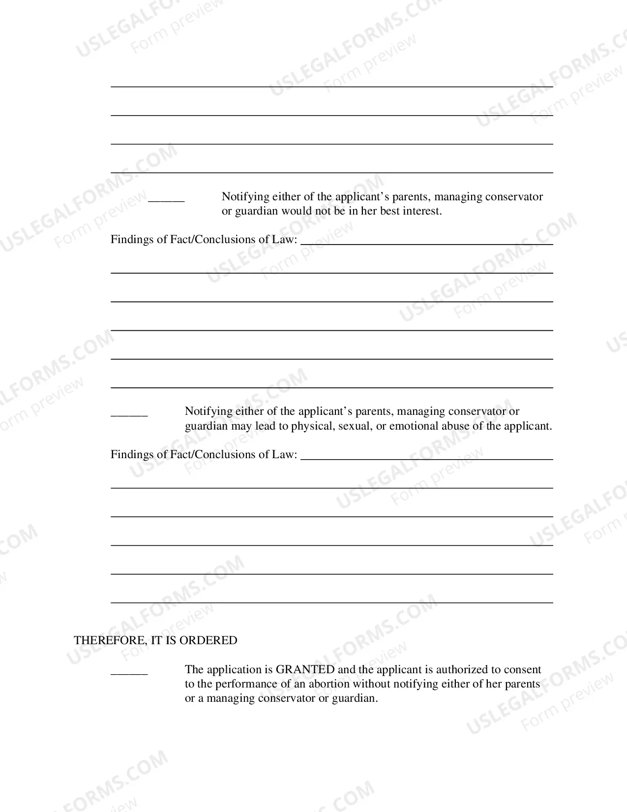 Preview Parental Notification Forms