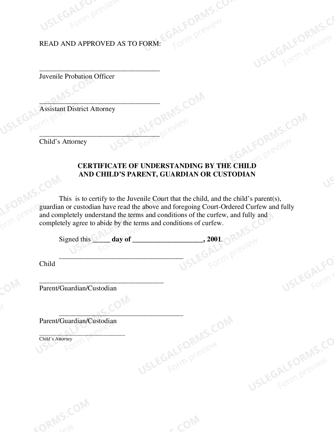 Preview Court Ordered Curfew