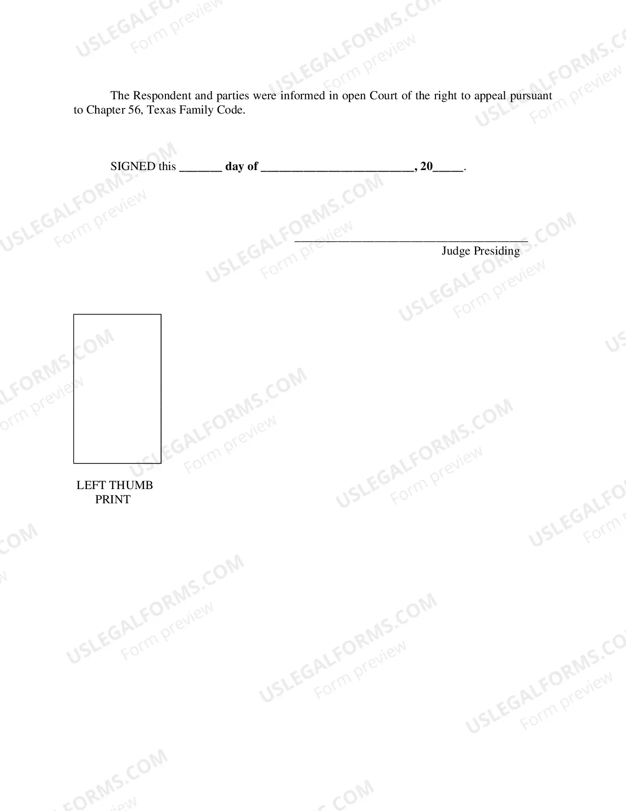Preview Order of Adjucation And Disposition
