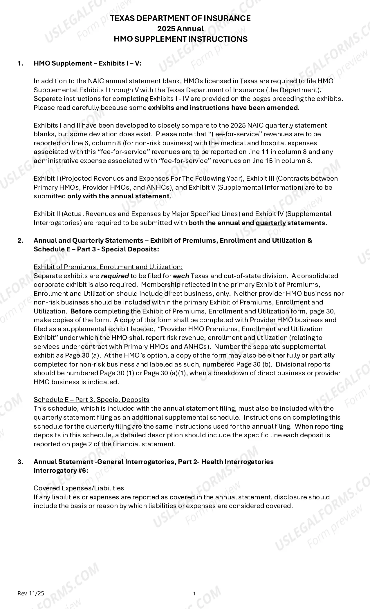 Preview HMO Supplement - Annual Information