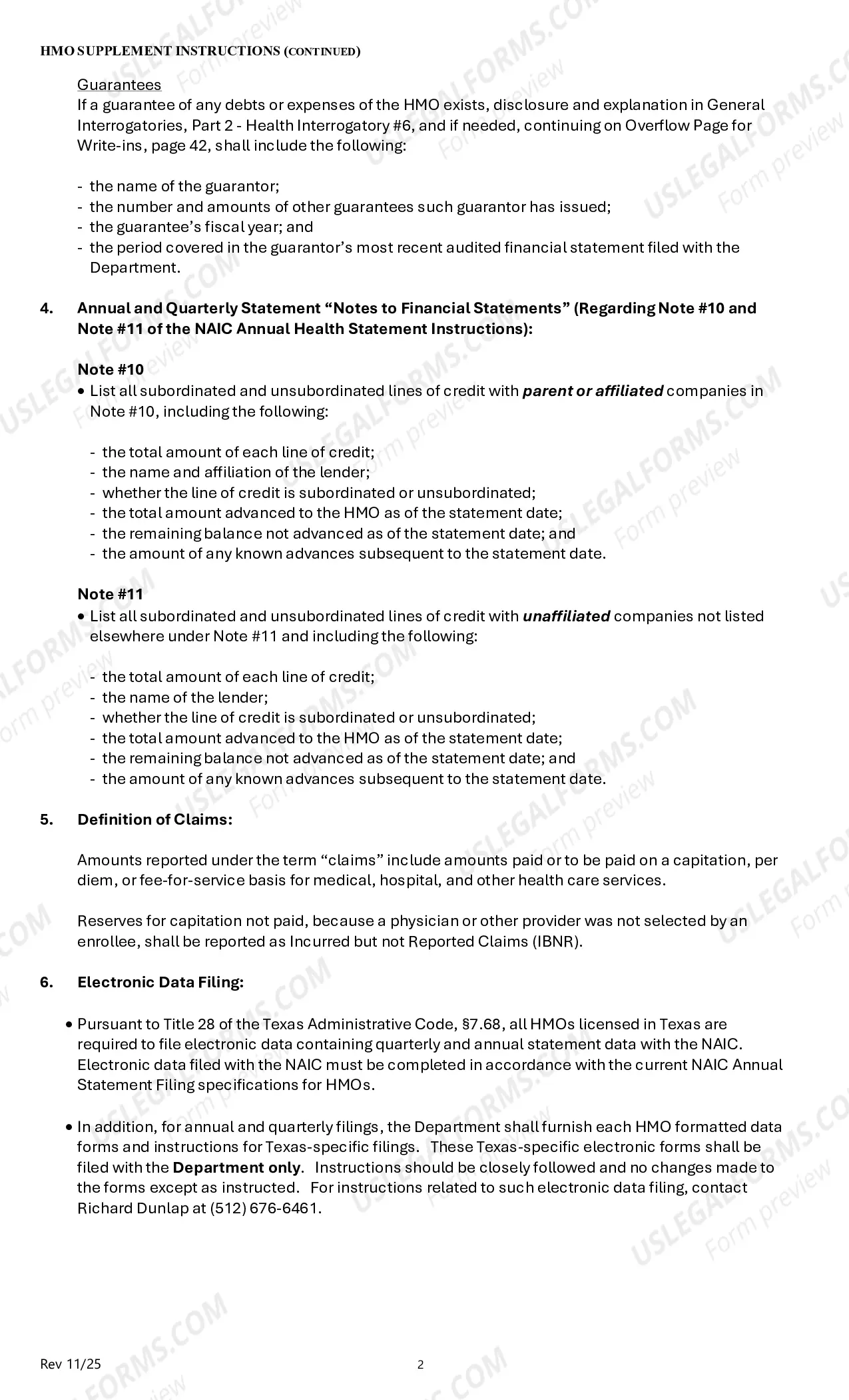 Preview HMO Supplement - Annual Information