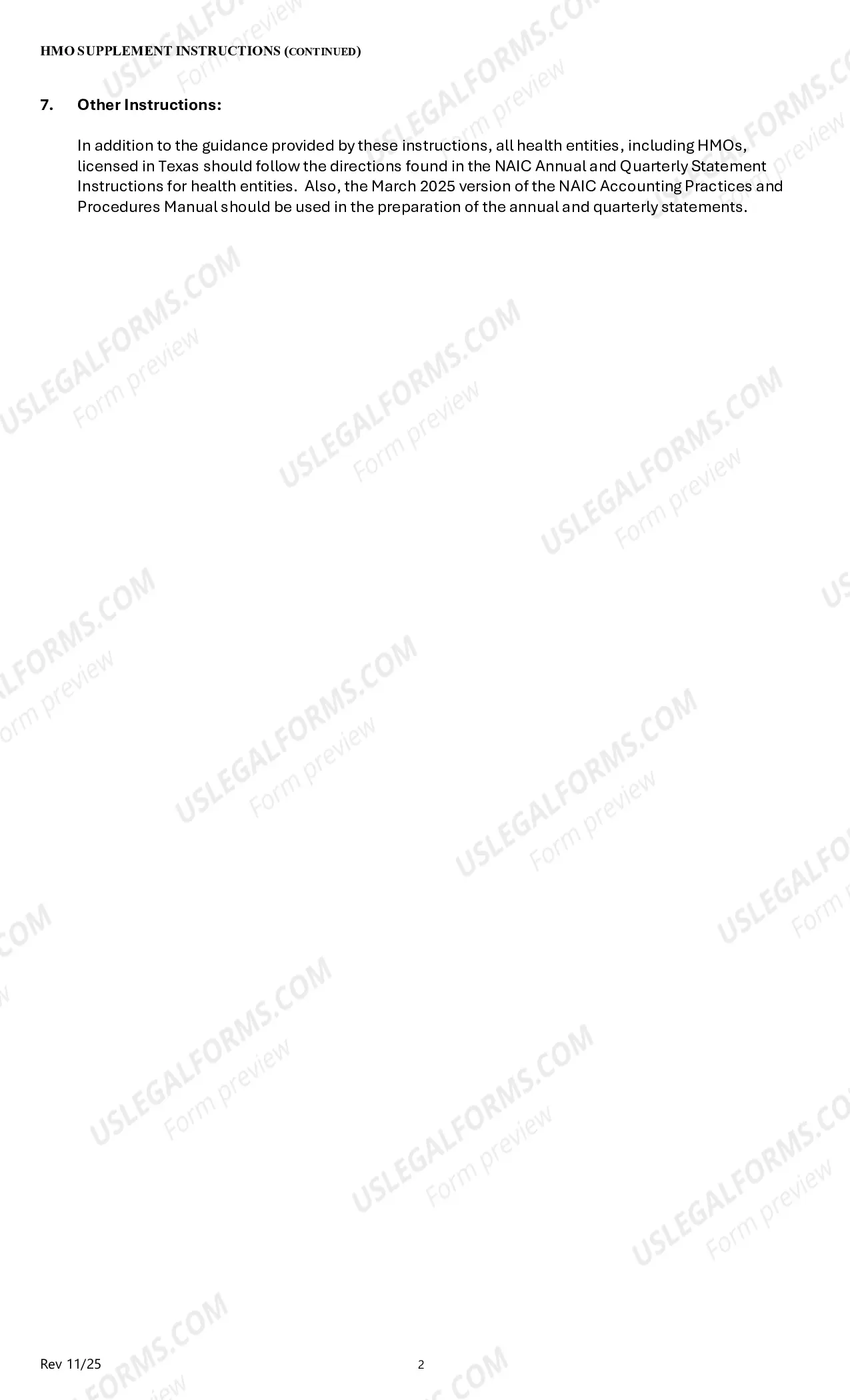 Preview HMO Supplement - Annual Information
