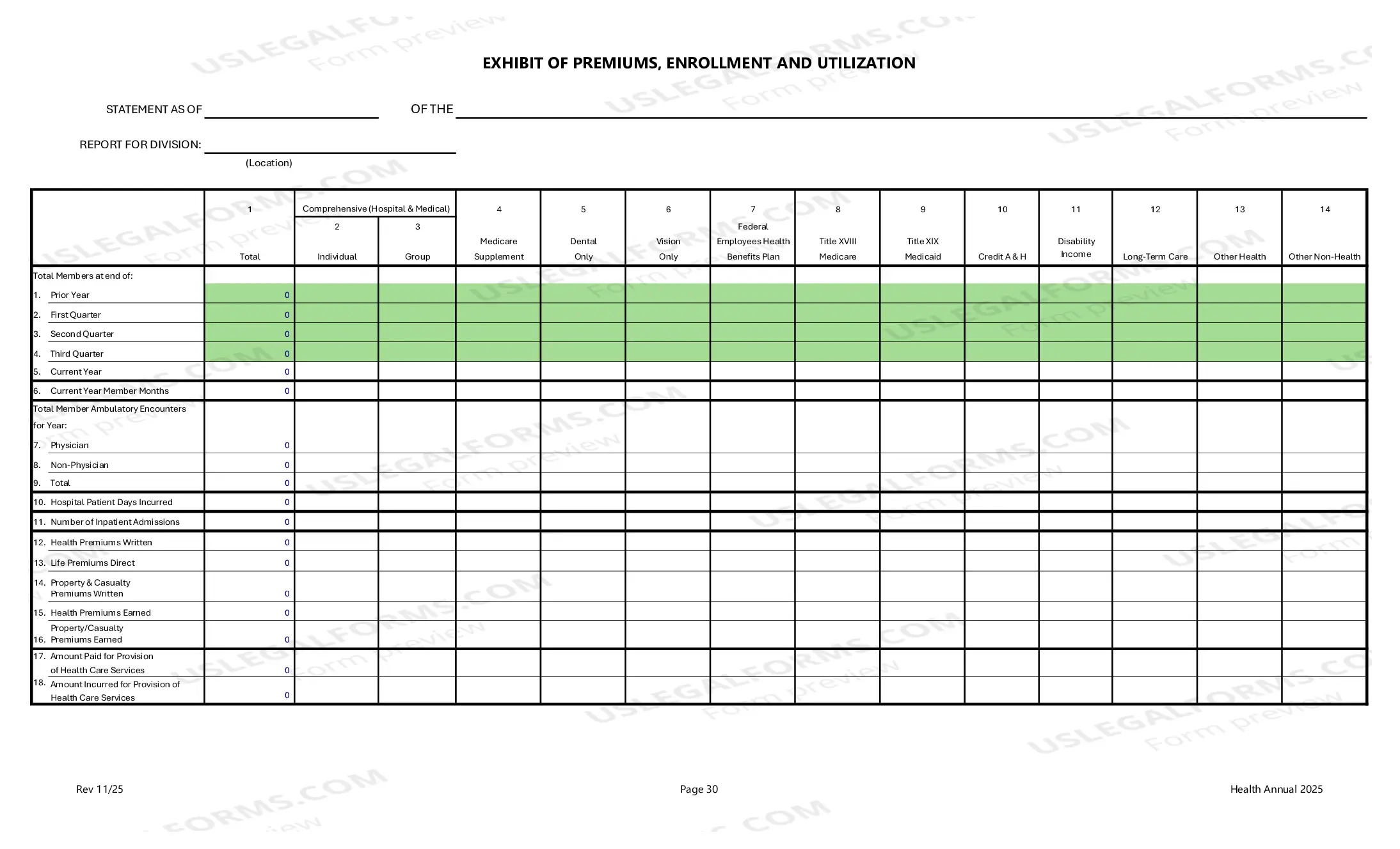 Preview HMO Supplement - Annual Information