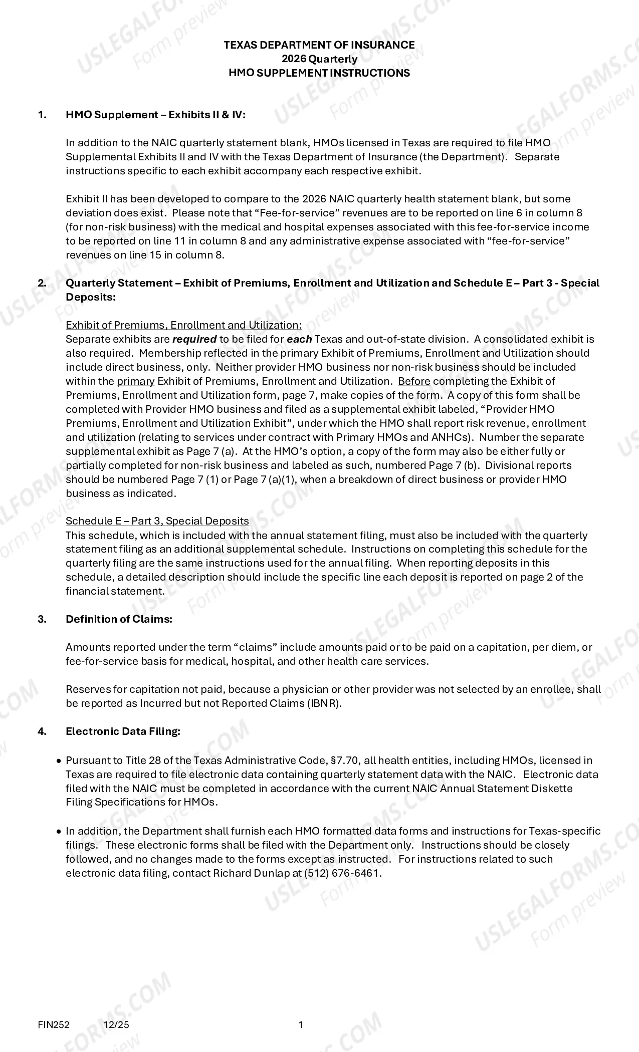 Preview HMO Quarterly Supplement