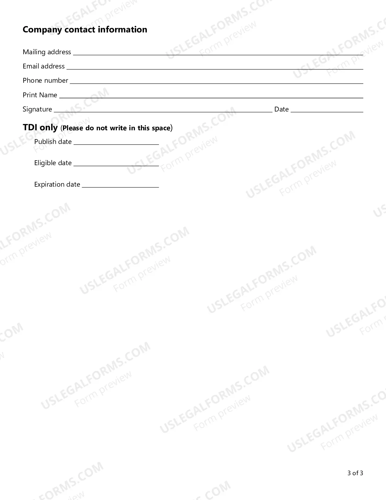 Preview Company Name Application
