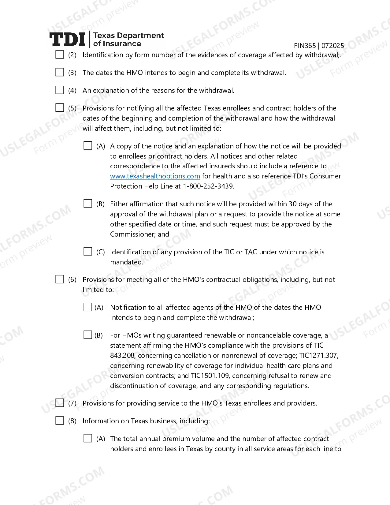 Preview HMO Withdrawal Guidelines