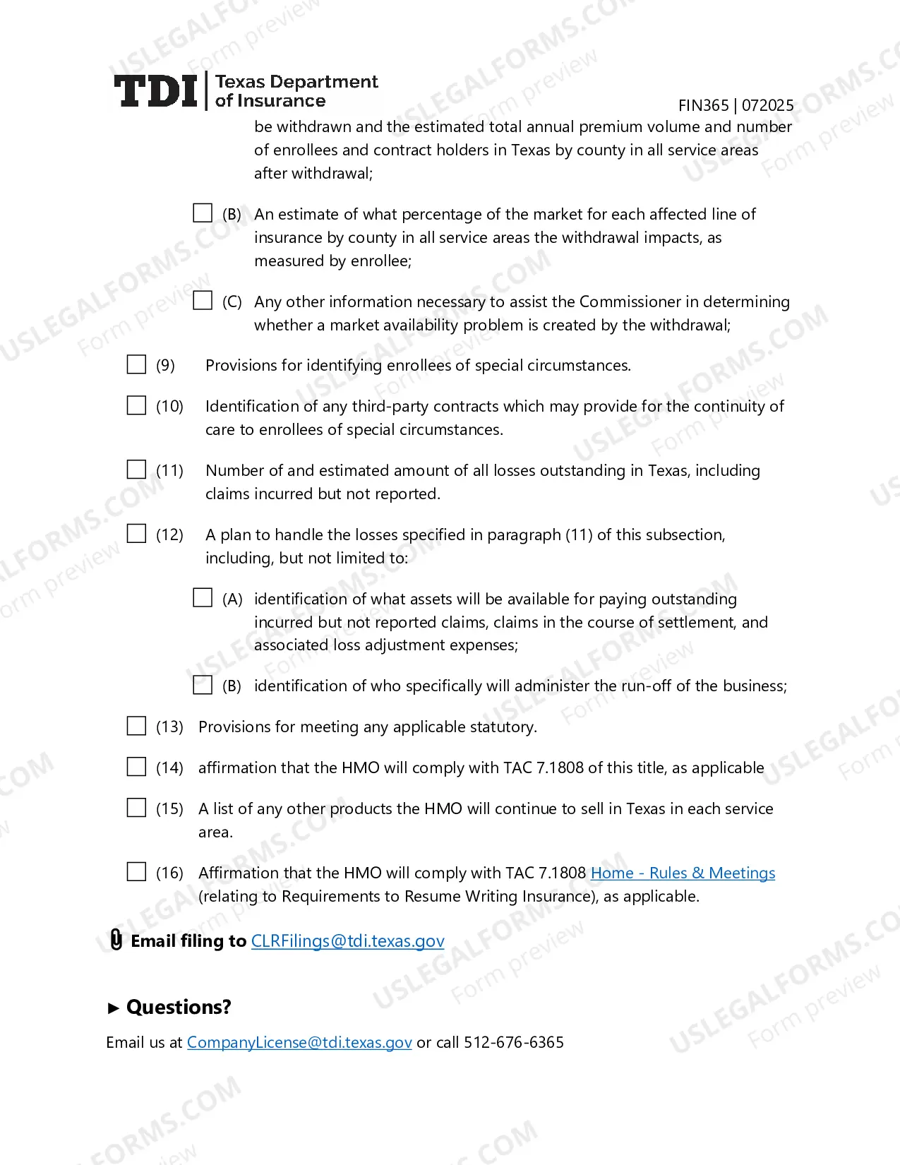 Preview HMO Withdrawal Guidelines