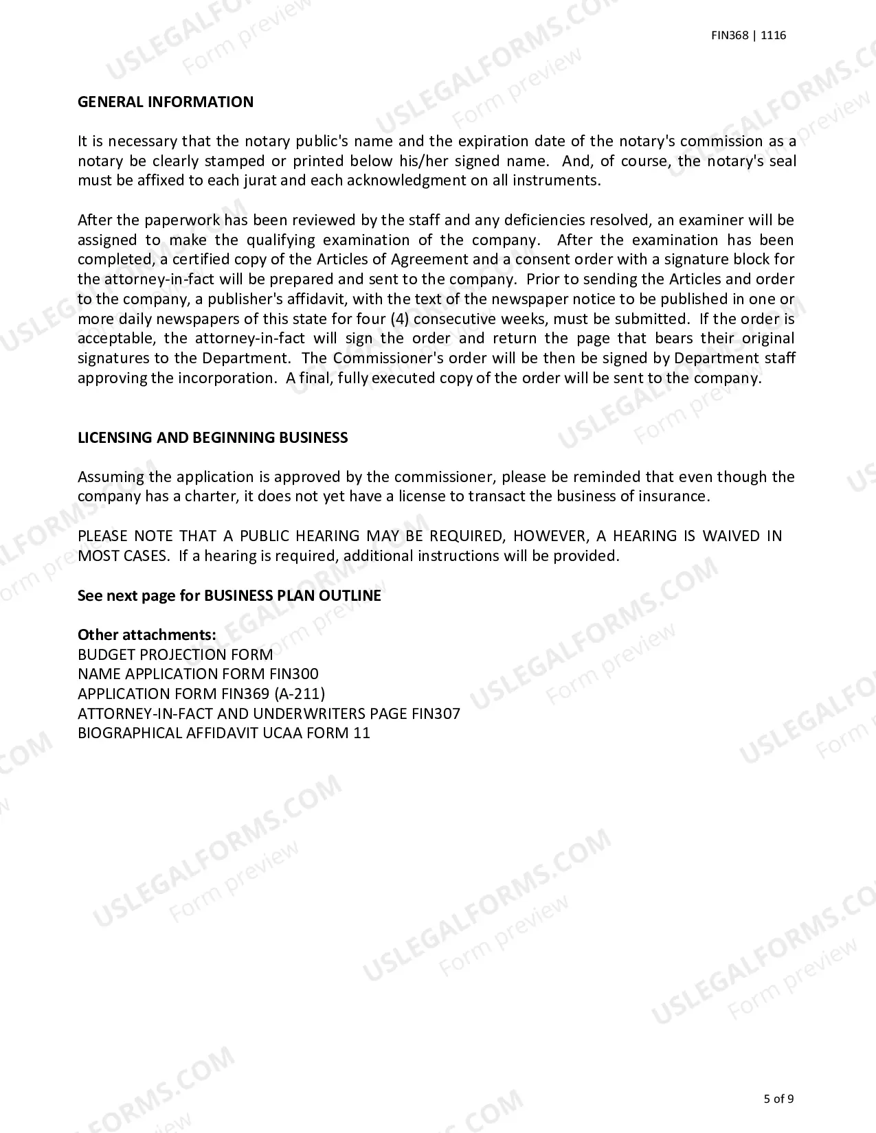 Preview Instructions for the Original Incorporation of Texas Lloyds Company