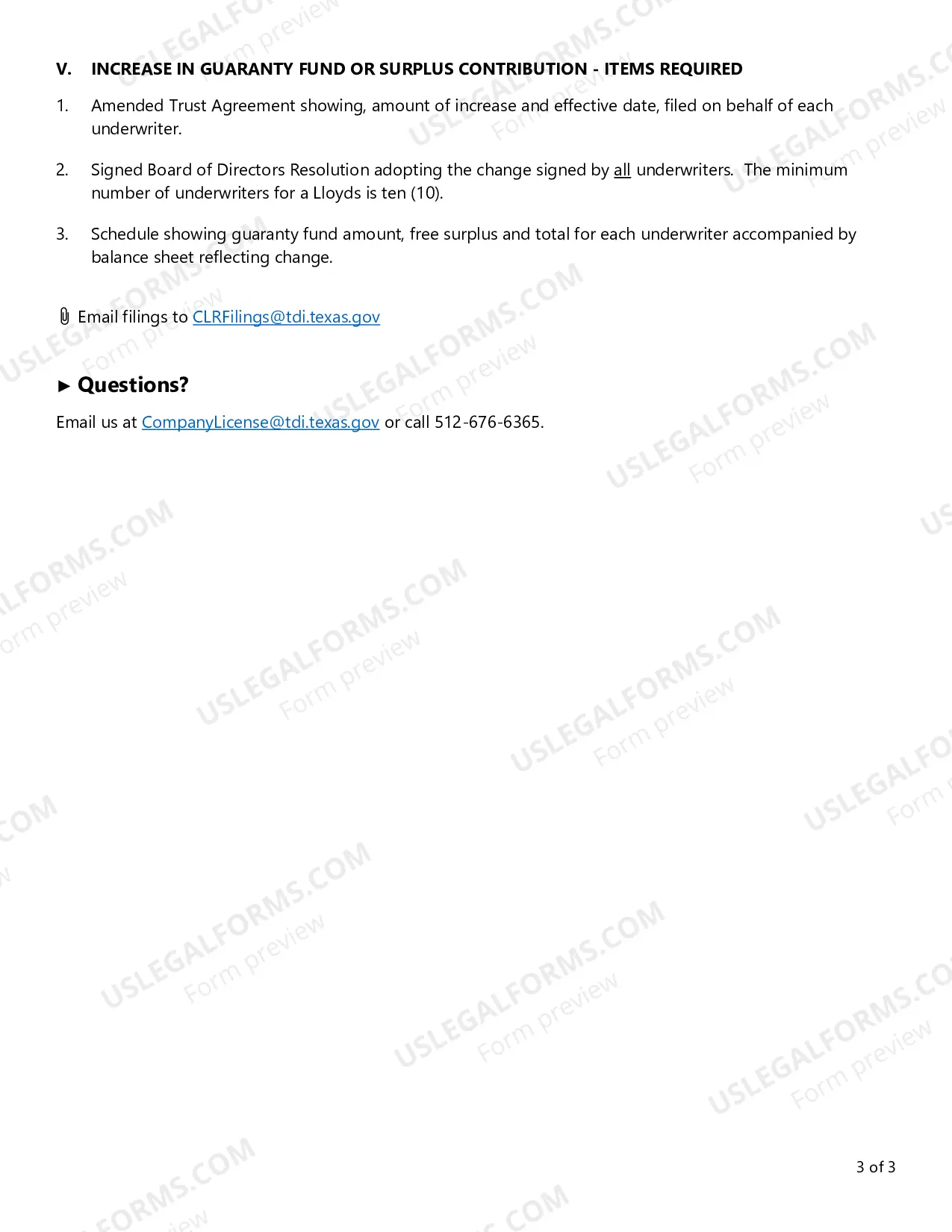 Preview Charter Amendment Guidelines for a Lloyds Plan