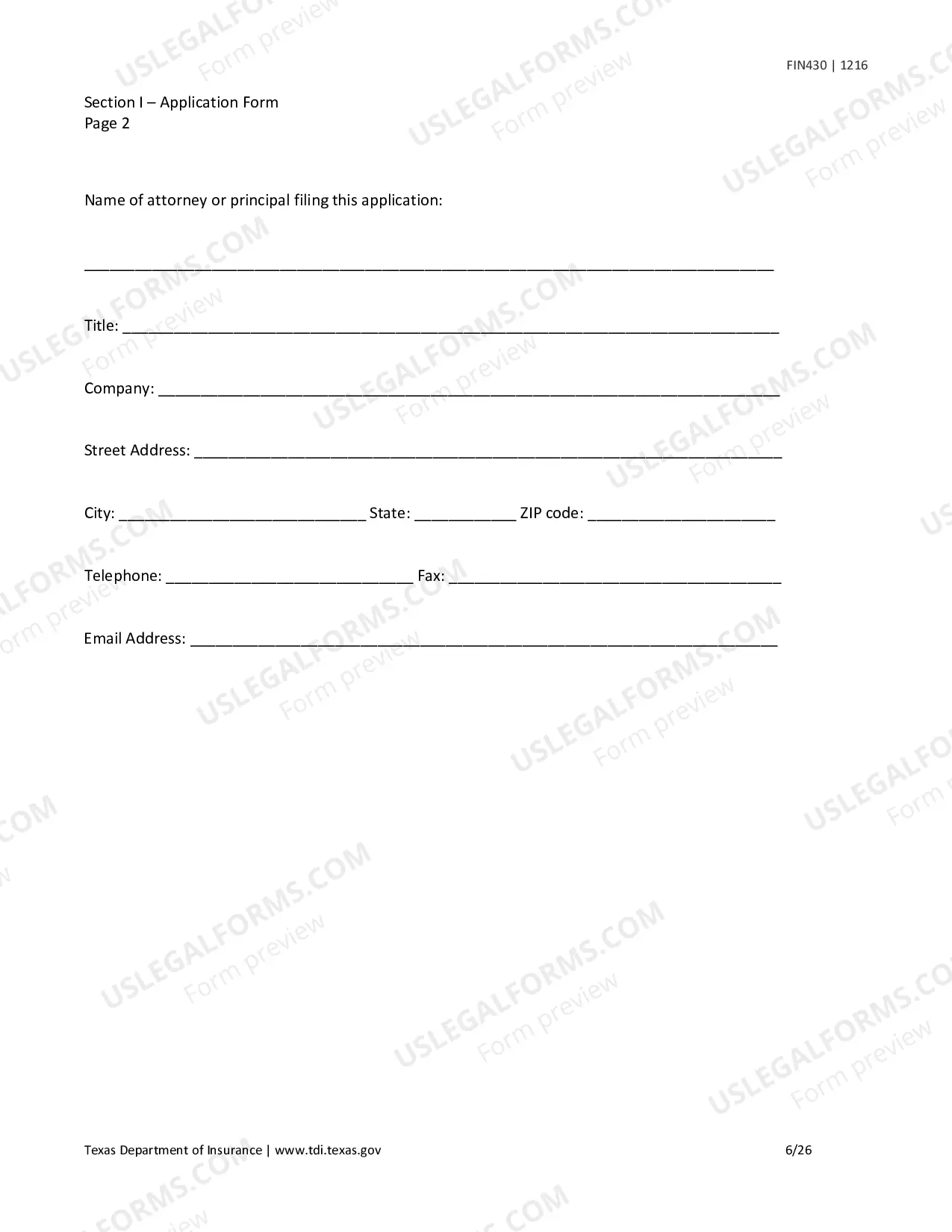 Preview License Application for a Life Settlement Provider or Broker