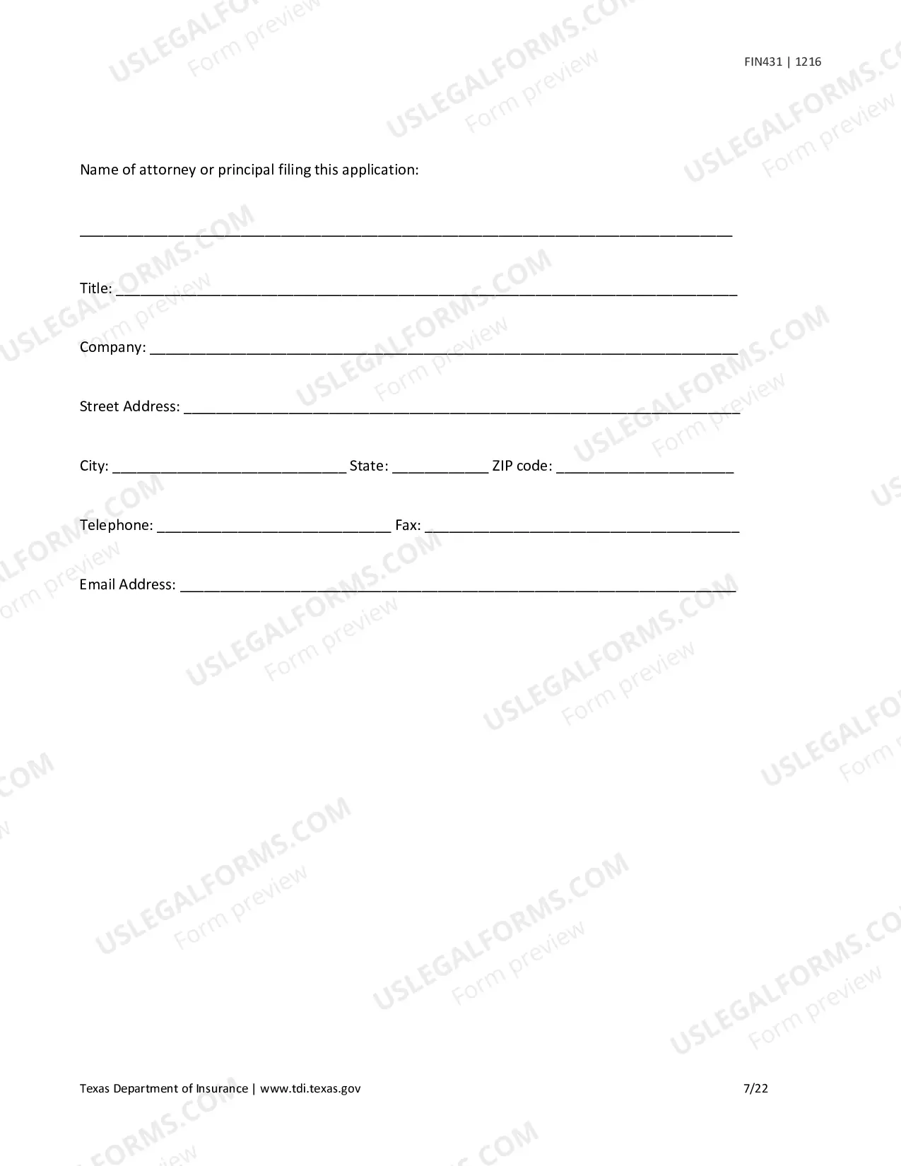 Preview Application for Renewal, Surrender, or Change of Information for a Life Settlement Provider or Broker