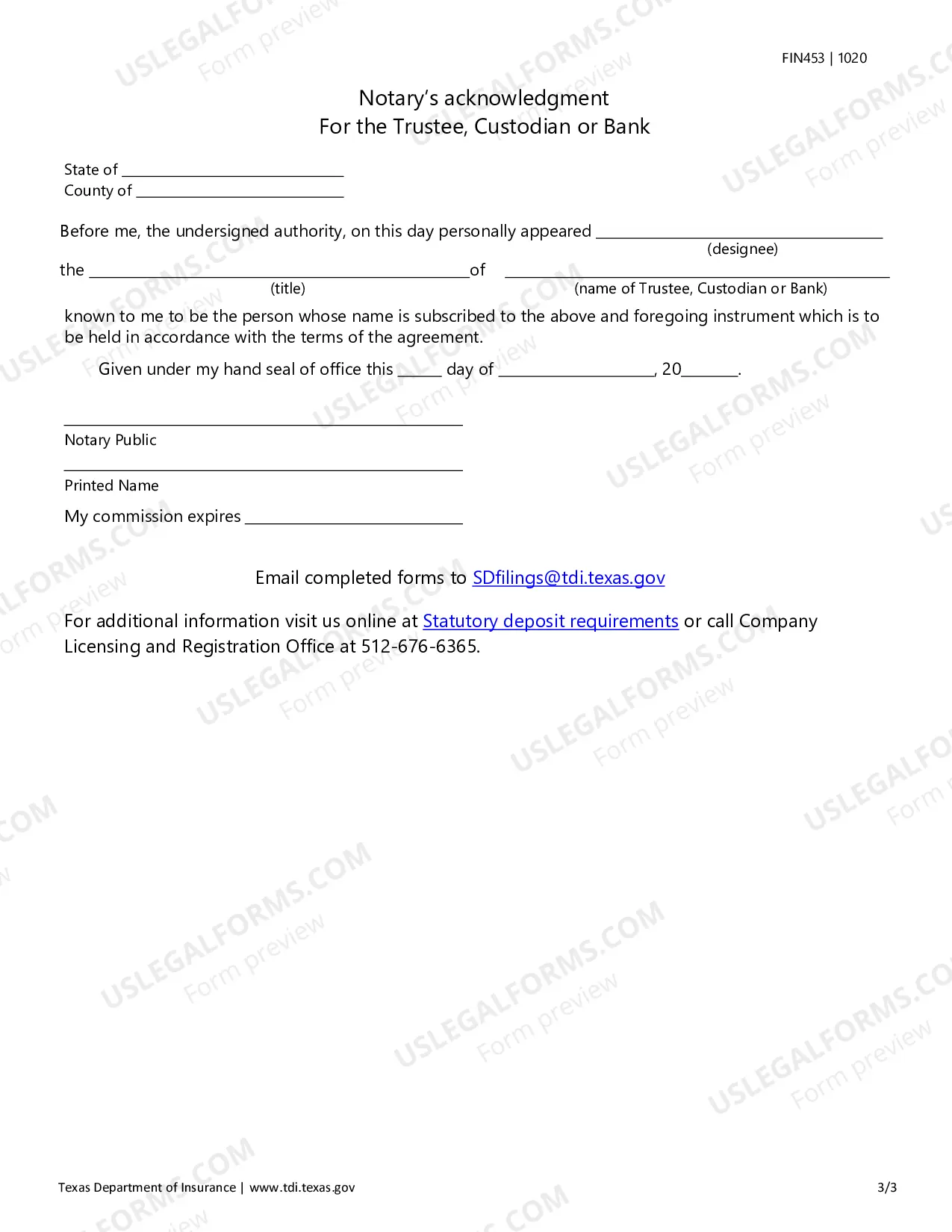 Preview Declaration of Trust