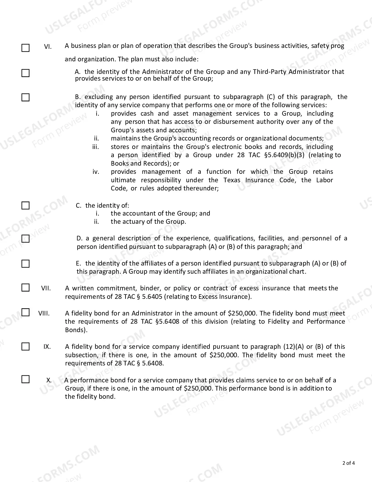 Preview Workers Compensation Self-Insurance Group (SIG) Application Checklist