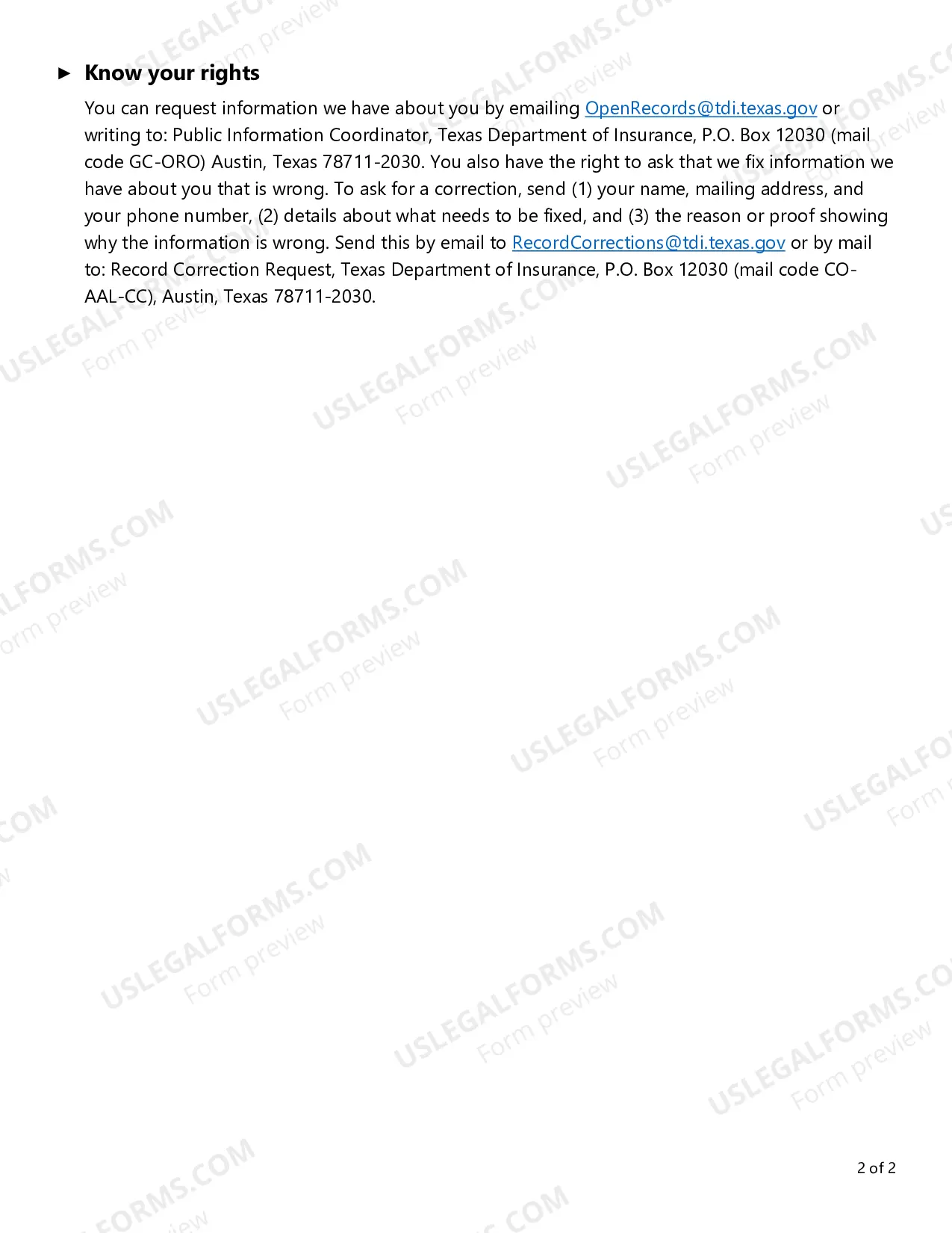 Preview Provider Renewal and Information Change Form