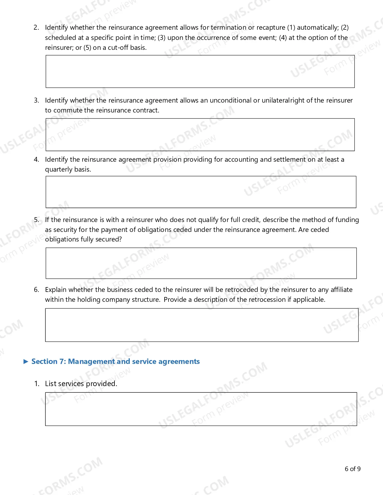 Preview Form D Application Prior Notice of Transaction