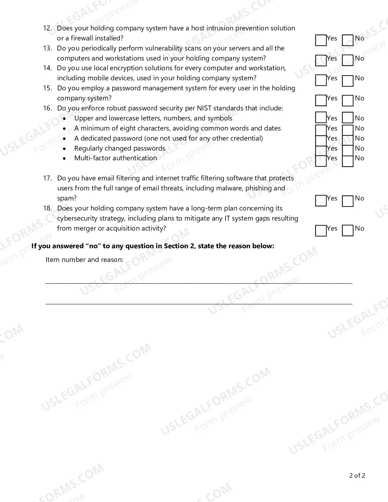 Preview Cybersecurity Checklist