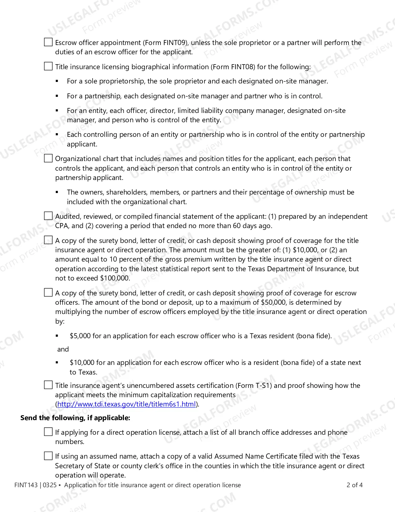 Preview Application For Direct Operation License