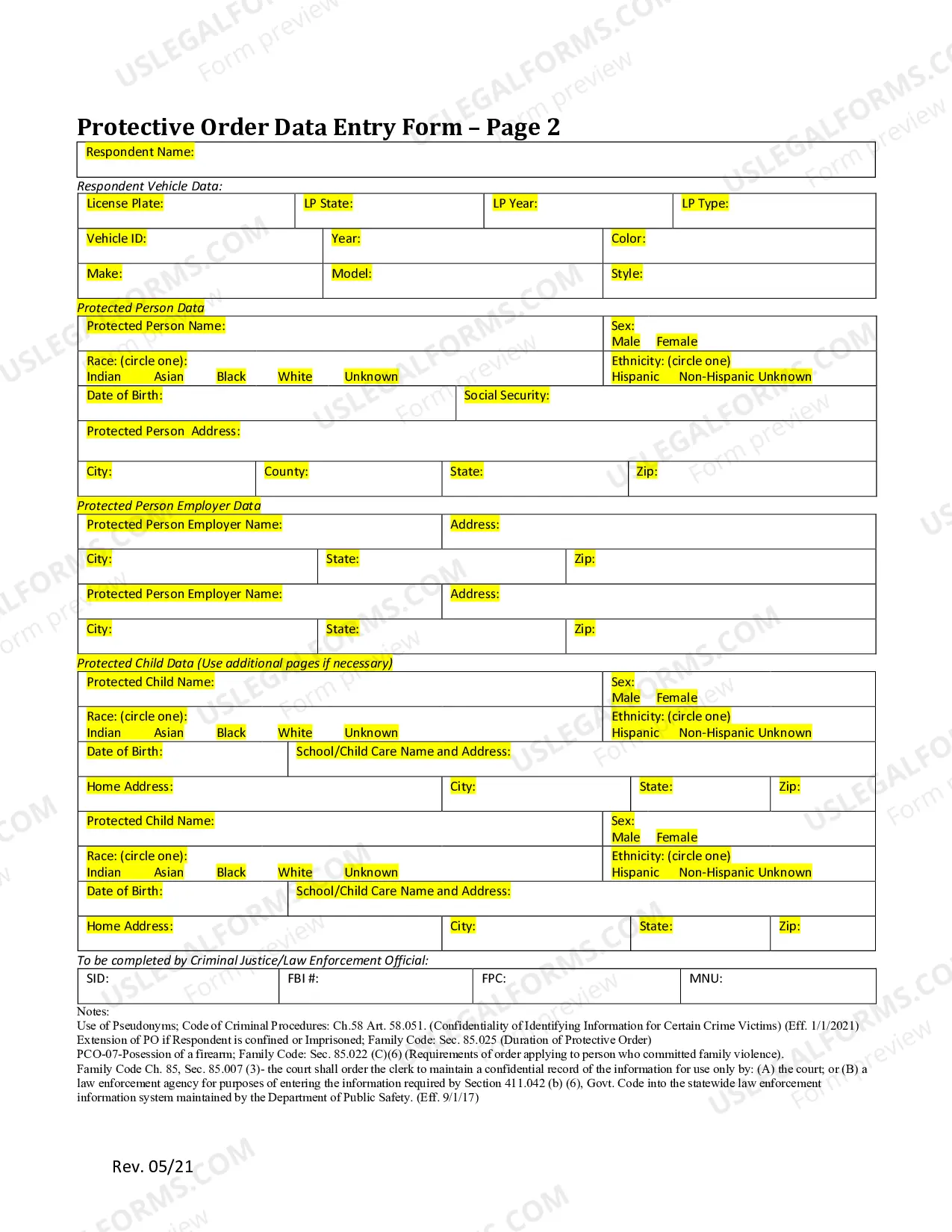 Preview Protective Orders
