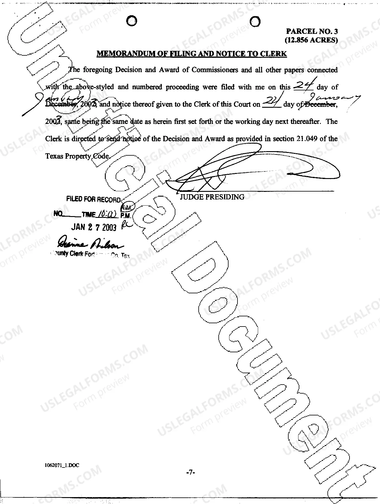 Preview A04 Decision and Award of Special Commissioners
