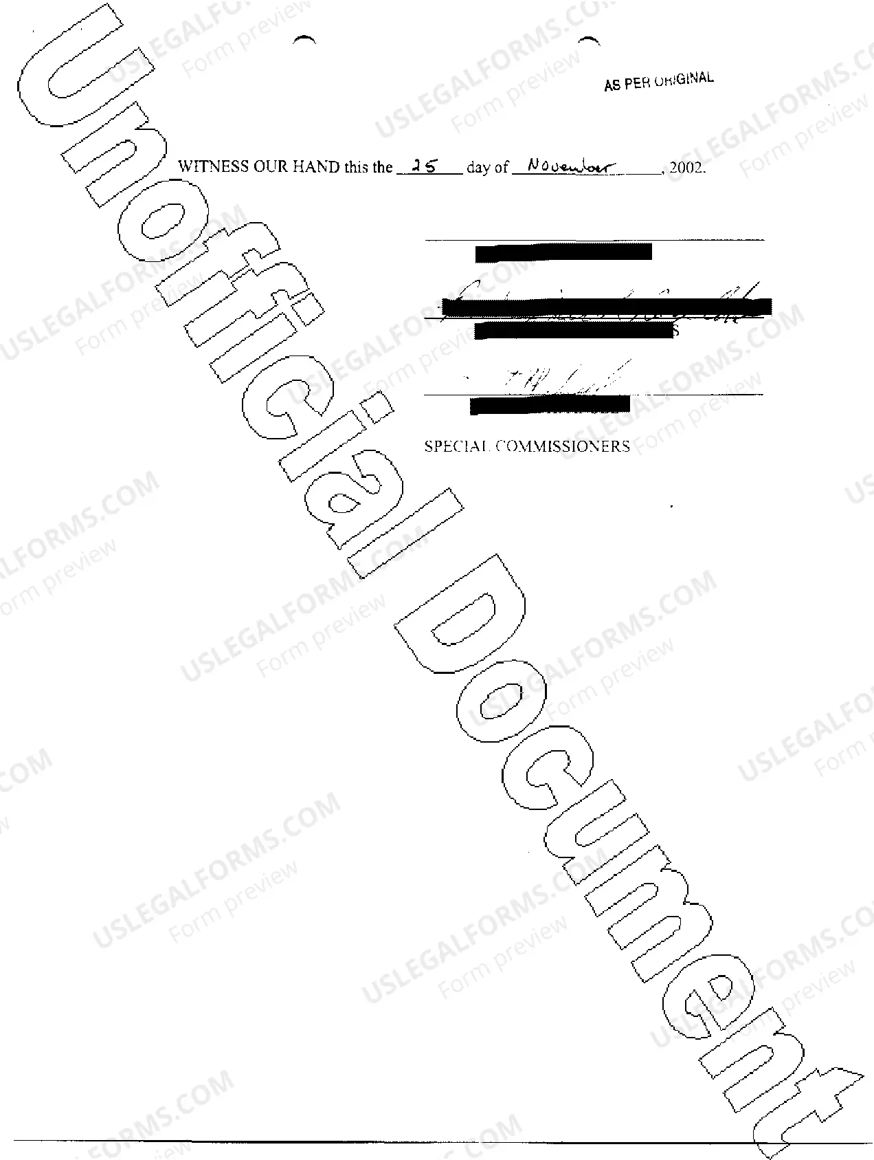 Preview A05 Notice of Hearing Before Special Commissioners