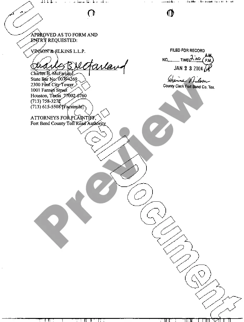 Preview A14 Final Order and Judgment