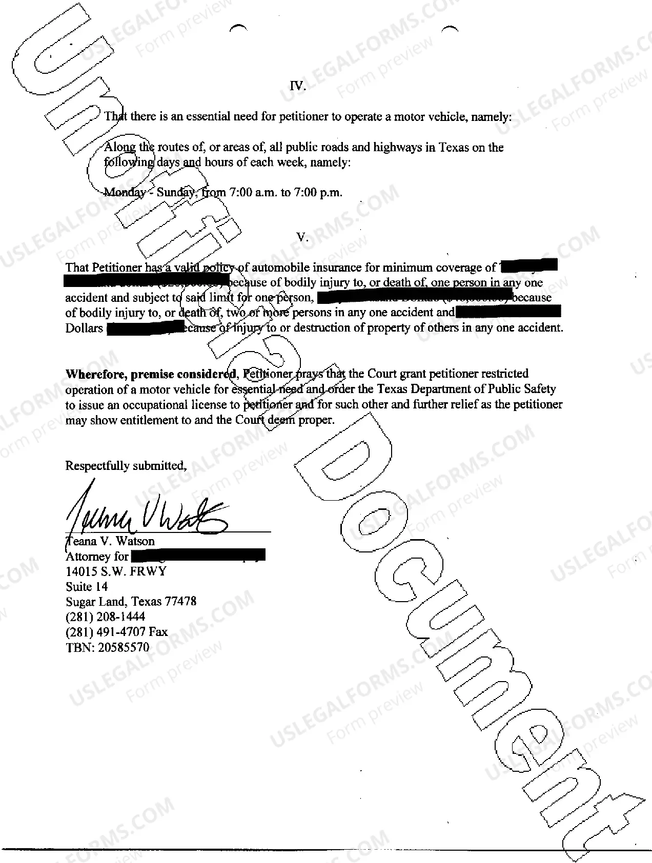 Preview A03 Petition For Occupational License