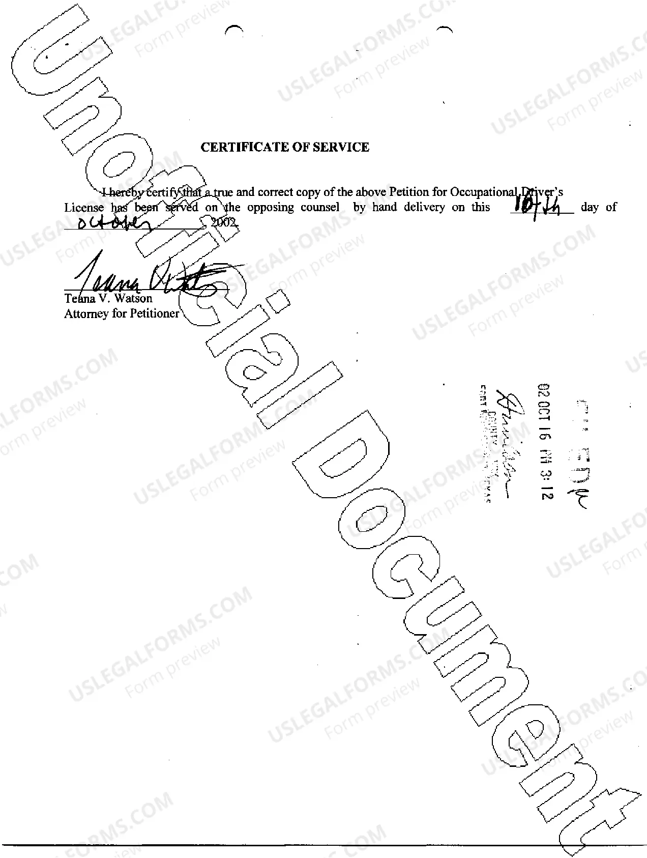 Preview A03 Petition For Occupational License