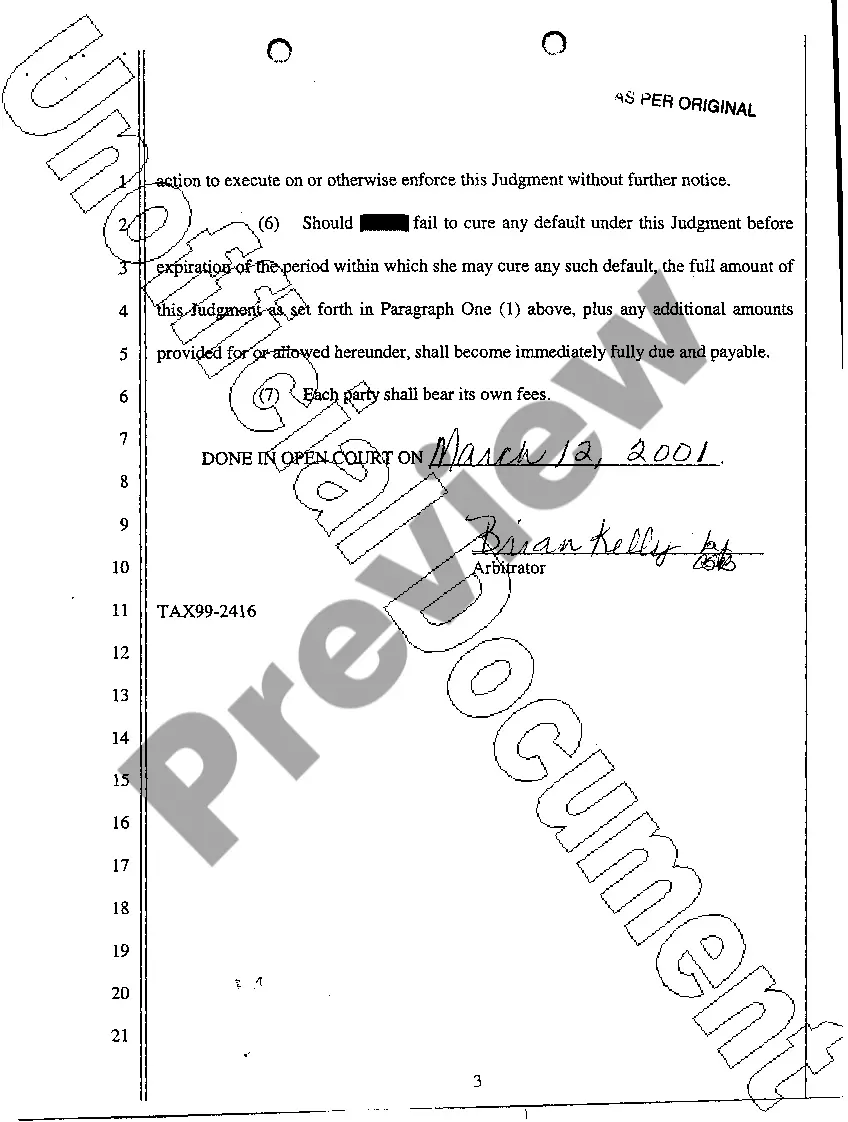 Preview A01 Notice of Filing of Foreign Judgment
