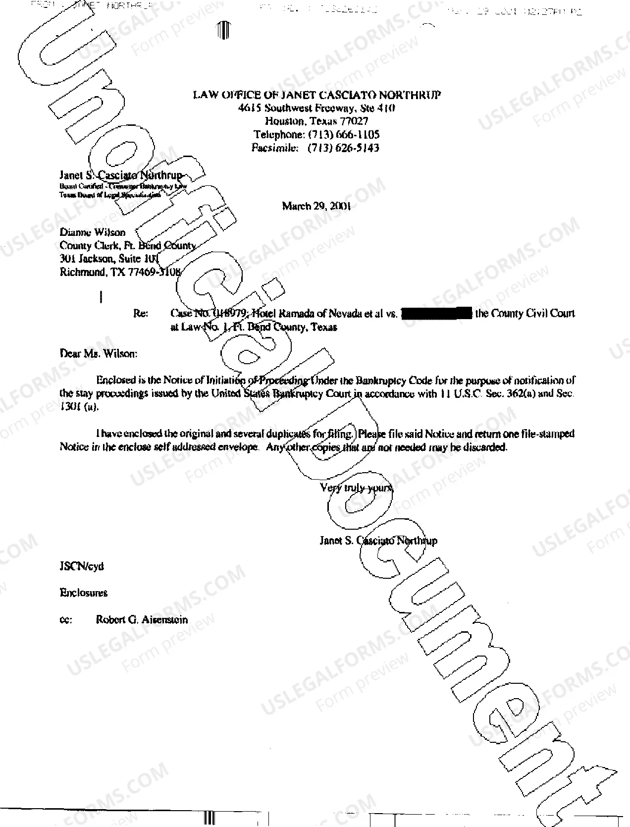 Preview A10 Notice of Bankruptcy