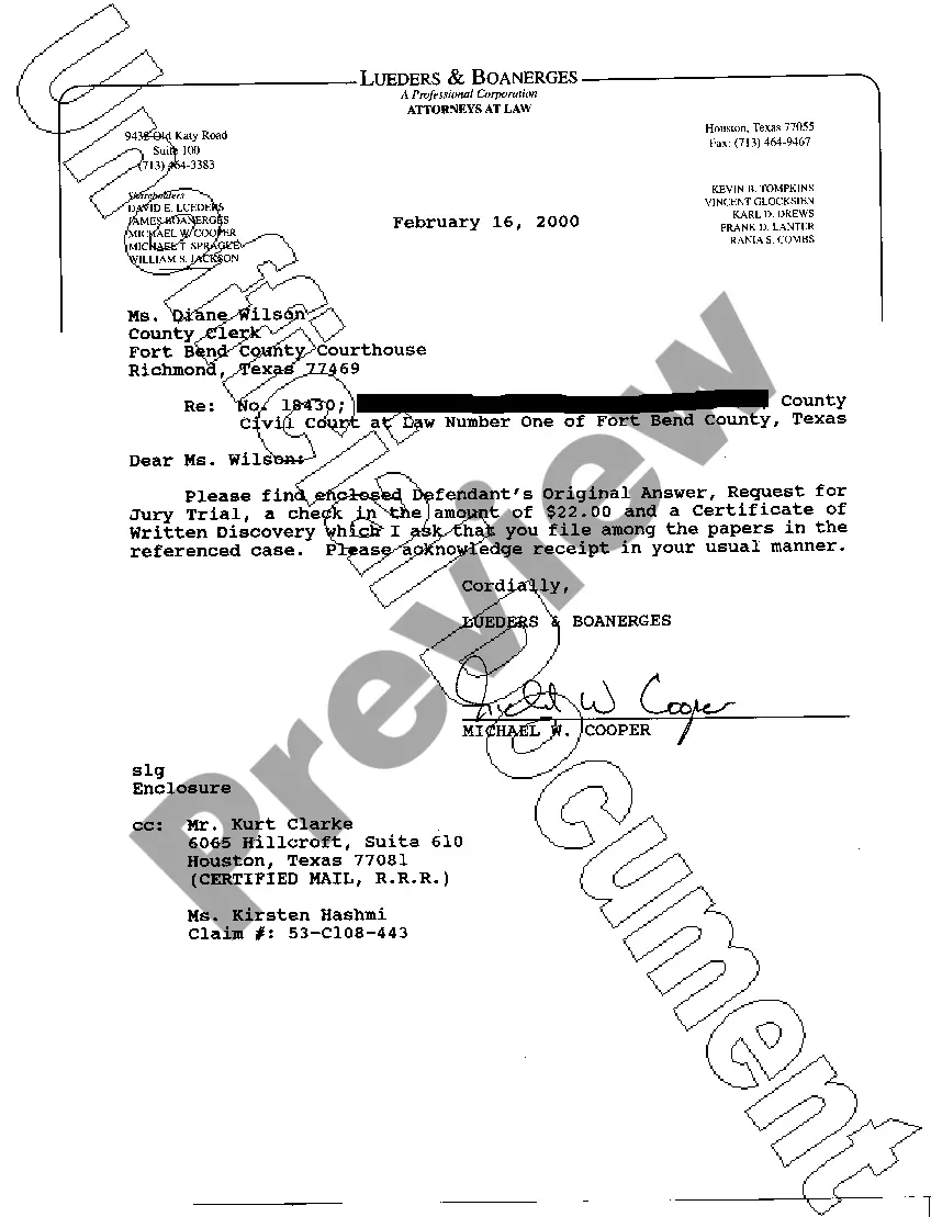 Preview A03 Certificate of Written Discovery