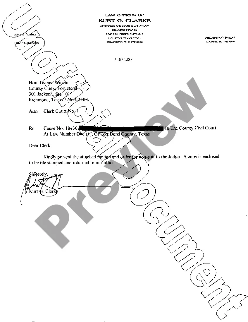 Preview A26 Motion For Non Suit