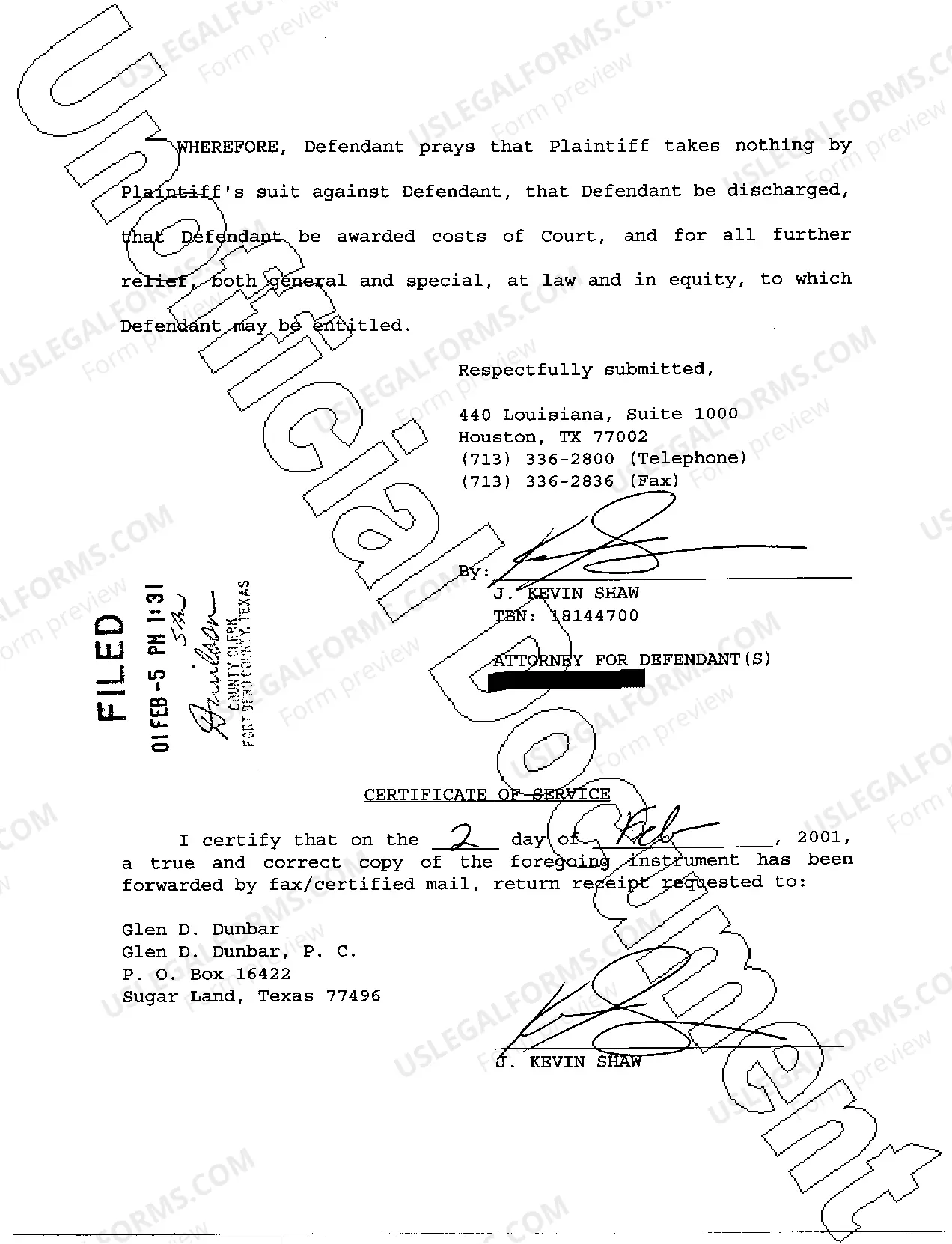 Preview A04 Defendants Original Answer