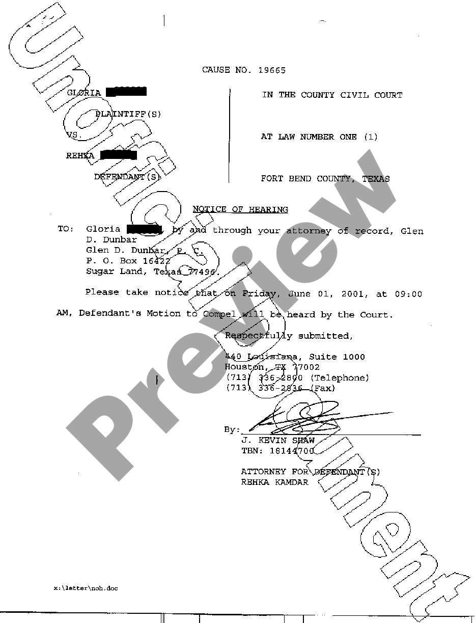 page 0 A07 Notice of Hearing preview