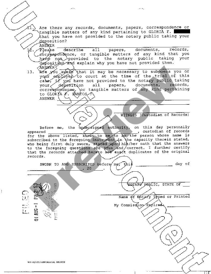 Preview A12 Notice of Intention To Take Deposition