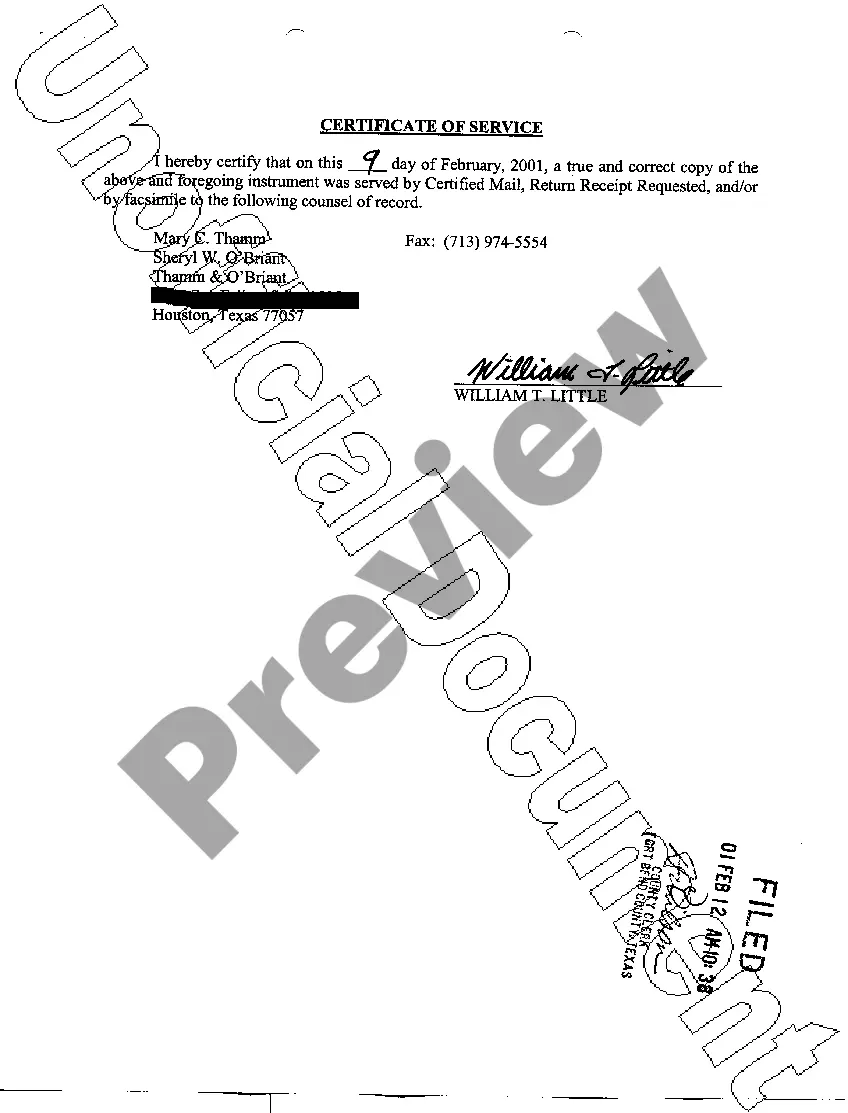 Preview A03 Certificate of Written Discovery