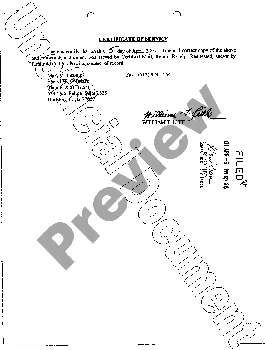 Preview A08 Certificate of Written Discovery