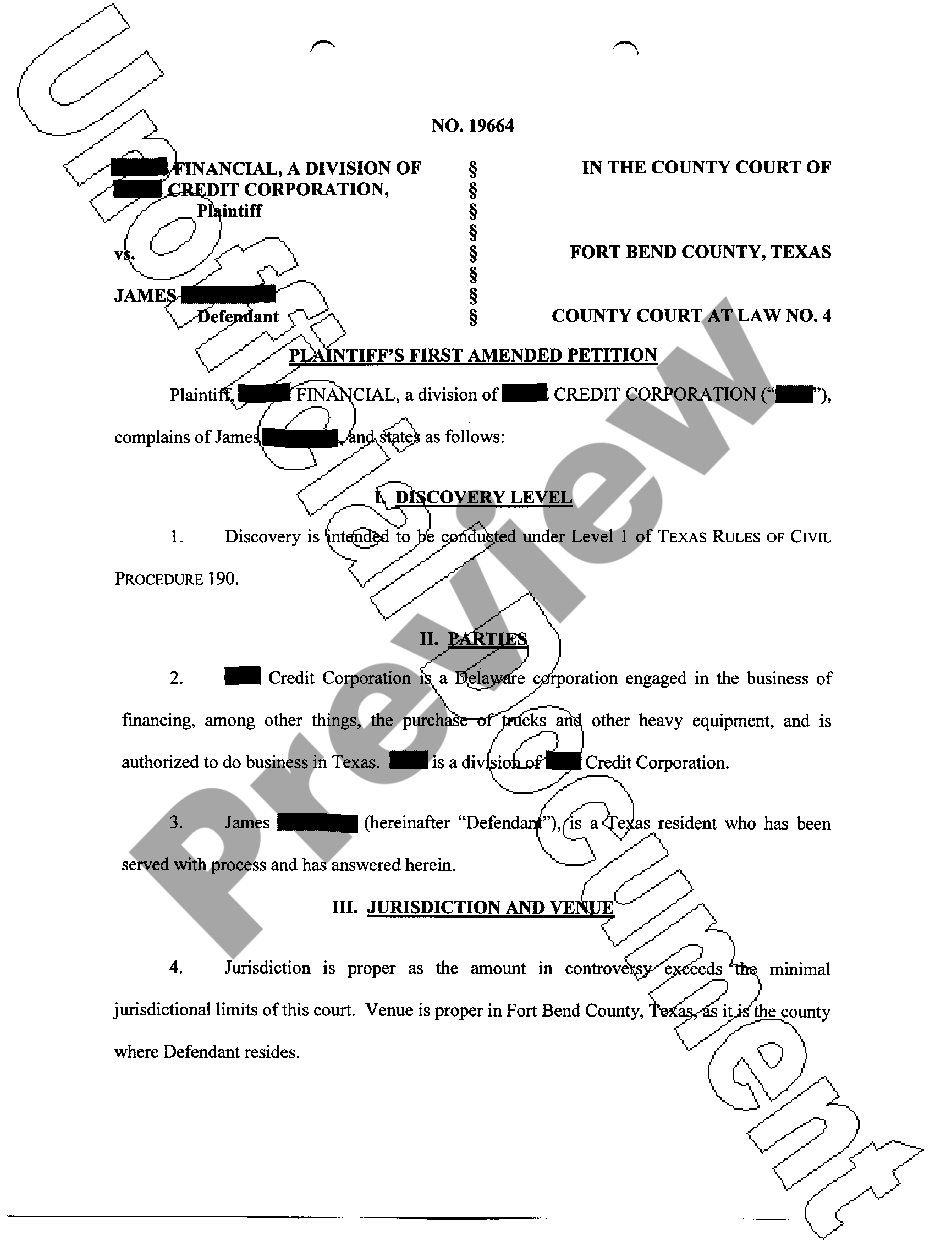 pasadena-texas-plaintiffs-first-amended-petition-us-legal-forms