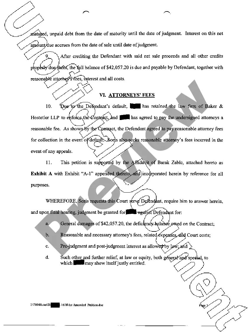 Preview A08 Plaintiffs First Amended Petition