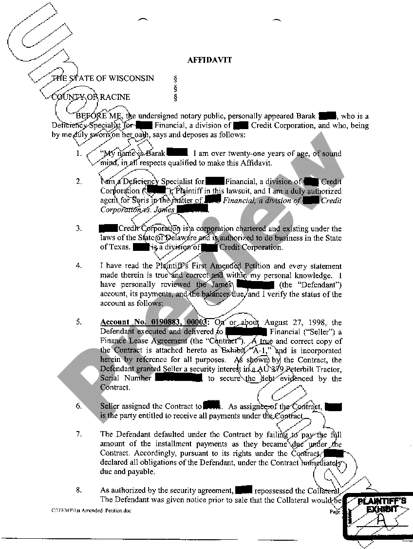 Preview A08 Plaintiffs First Amended Petition