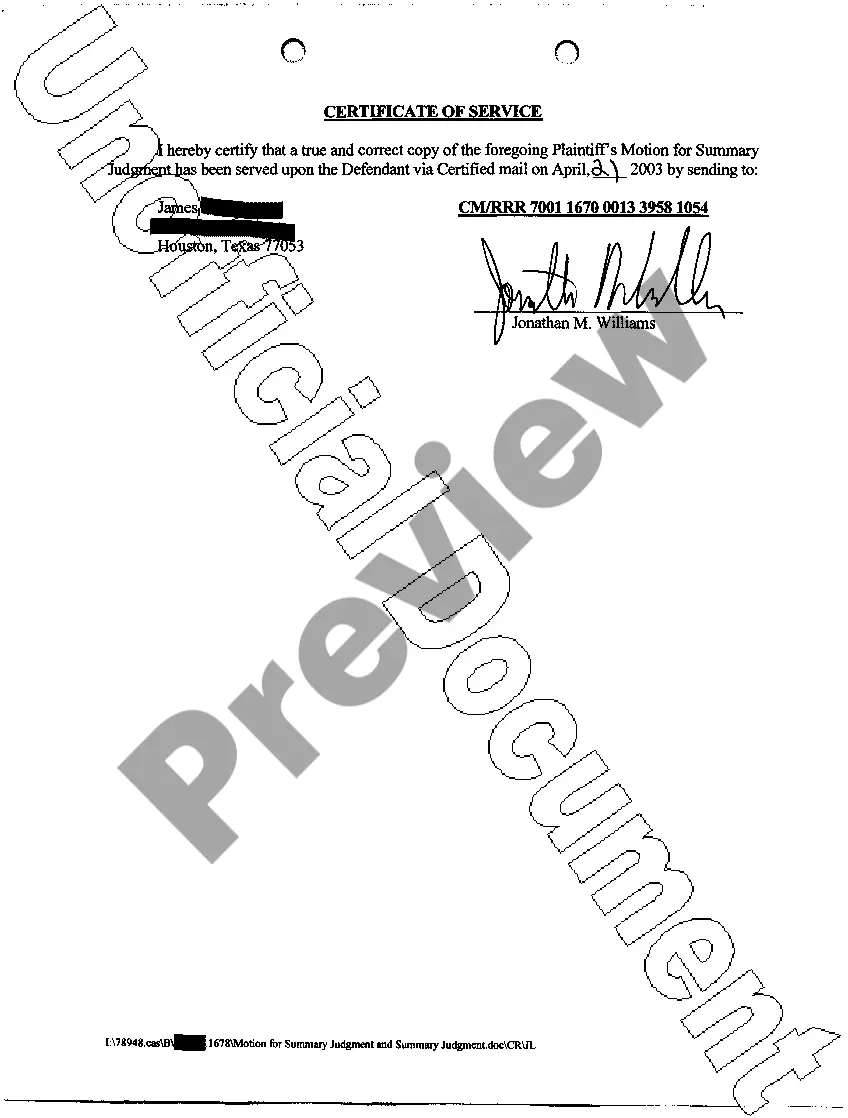 Preview A09 Plaintiffs Motion For Summary Judgment