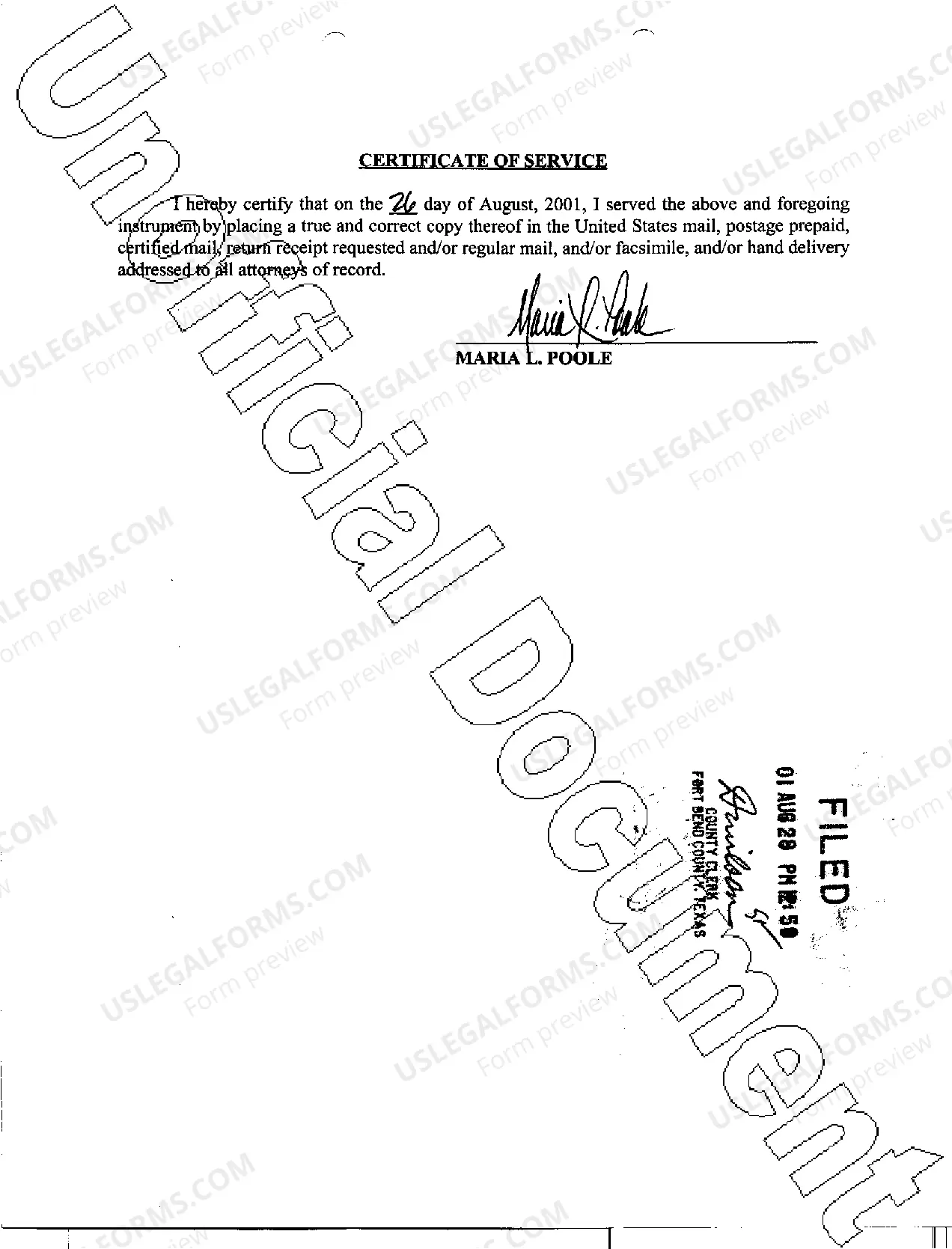 Preview A07 Defendants Certificate of Written Discovery