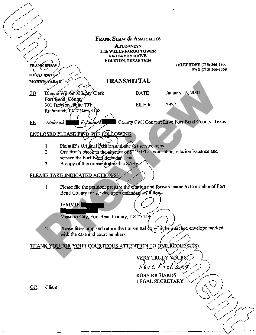 Preview A01 Plaintiffs Original Petition